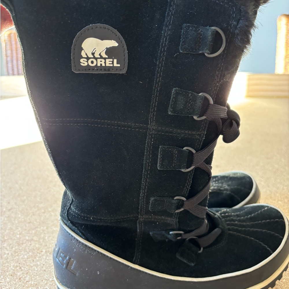 Sorel Black Fur-Lined winter Boots